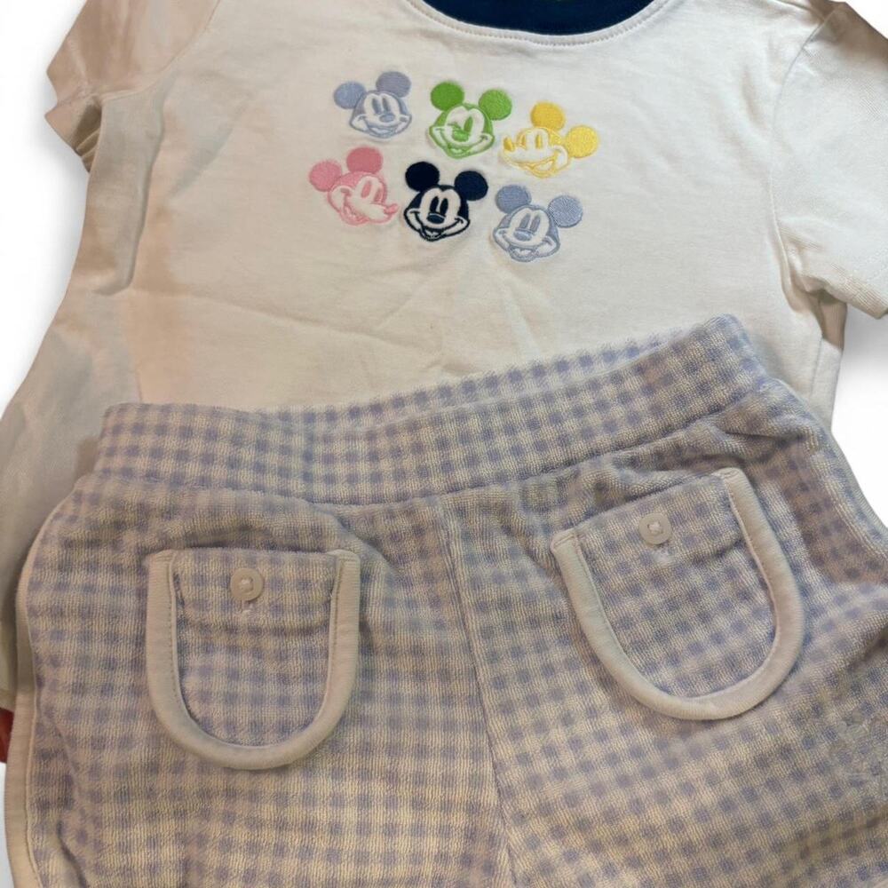 Disney Janie and Jack Mickey Mouse baby/Toddler boy Blue Terry Cloth shorts set - Picture 7 of 7